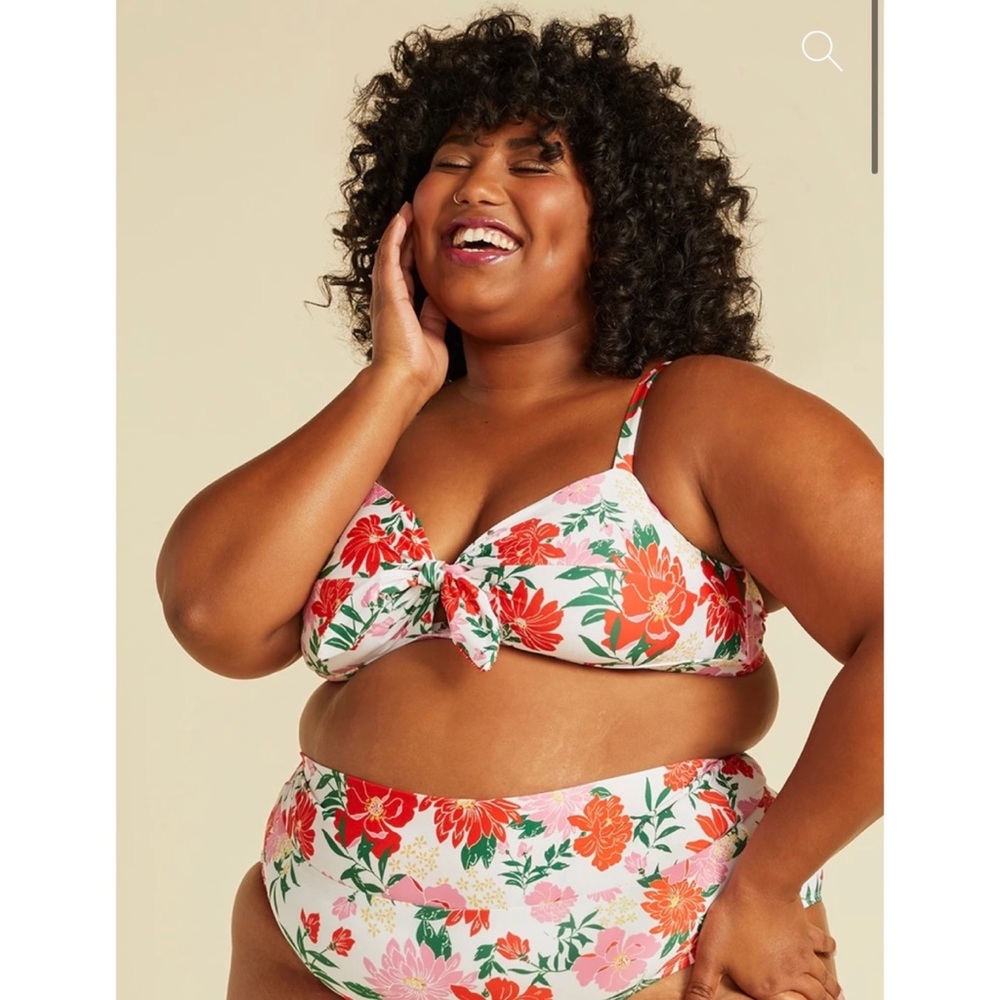 ModCloth Floral Bikini Top